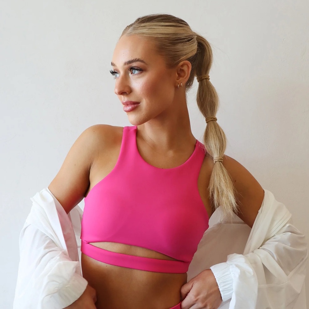 Cleo Harper Coco Bralet in Hot Pink (XS) NWT
